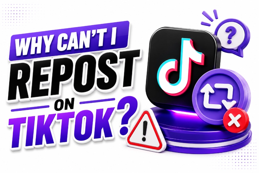 why can't i repost on tiktok